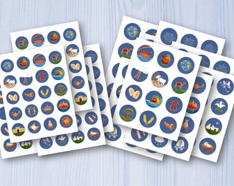 ADVENT Our Blue Jesse Tree Set Printable Digital