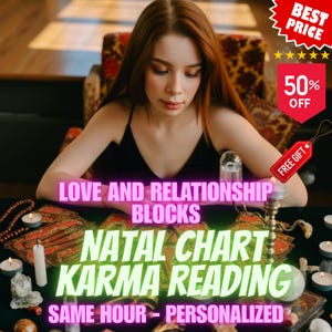 Natal Chart Love Reading: Karmic Astrology Relationship Analysis (PDF Report)