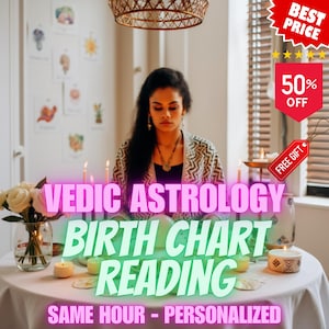 Vedic Astrology Birth Chart Reading: Natal Karma & Life Themes (PDF Report)
