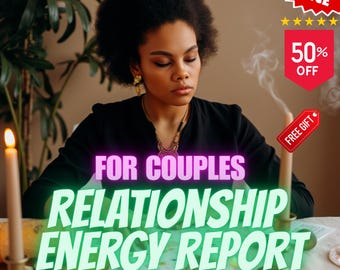 Personalized Relationship Energy Report for Couples : Synastry & Composite Astrology Compatibility Reading (PDF)