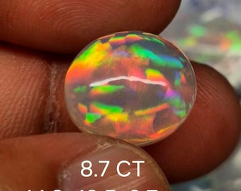 8.7 Carat Oval Ethiopian Opal Cabochon - October Birthstone