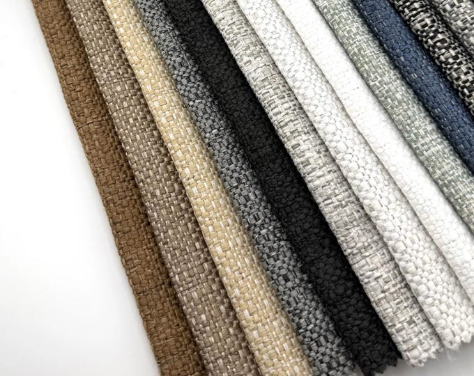 Chunky Texture Performance Upholstery Fabric Loom Collection Washable ...