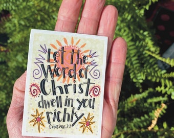 Christian Sticker, Boho Sticker, Christian Theme Sticker, Bible Sticker