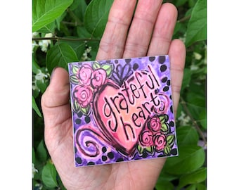 Grateful Heart sticker