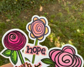 Faith, Hope & Love Vinyl Stickers Set