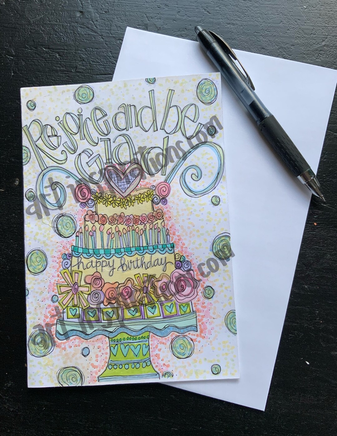 Happy Birthday Digital Greeting Card Etsy