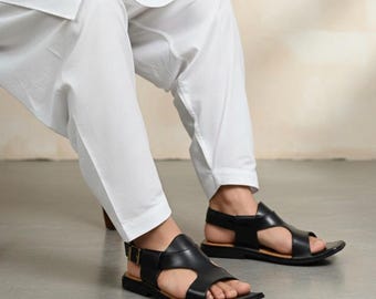 Peshawari Chappal Handmade, Traditional Sandals, Men’s Footwear, Leather Slip-On, Pakistani Sandals, Comfortable Shoes