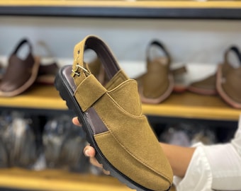 Cultural Handmade Peshawari Chappal, Men's Traditional Sandals, Gift for Him, Authentic Footwear