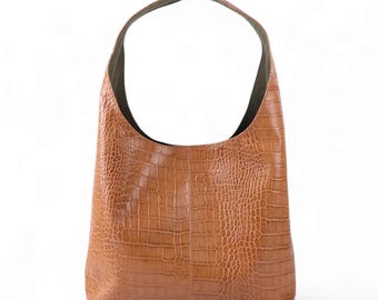 Handmade Leather Satchel: Men's Travel Laptop Shoulder Bag
