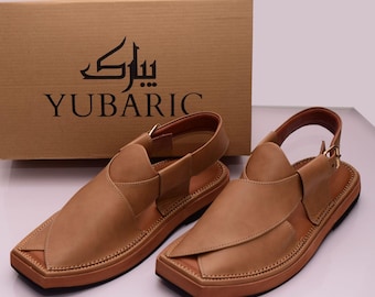Handmade Peshawari Chappal for Men, Traditional Footwear, Ethnic Sandals, Pakistani Chappal, Comfortable Slip-Ons