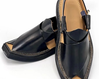 Handmade Peshawari Chappal for Men, Traditional Footwear, Ethnic Sandals, Pakistani Chappal, Comfortable Slip-Ons