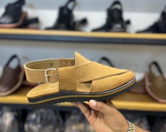 Cultural Handmade Peshawari Chappal, Men's Traditional Sandals, Gift for Him, Authentic Footwear