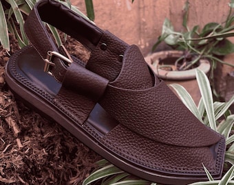 Handmade Peshawari Chappal for Men, Traditional Footwear, Ethnic Sandals, Pakistani Chappal, Comfortable Slip-Ons