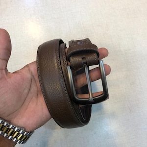 Leather Belt for Office Use, Handmade, Corporate Gifts, Men&#39;s Belt, Quality Material, Stylish Look