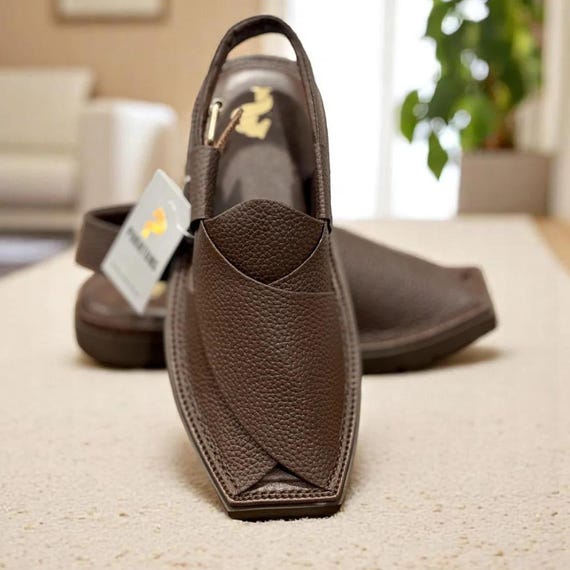 Handmade Peshawari Chappal for Men, Traditional Footwear  display picture 1