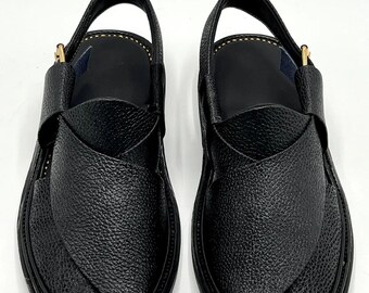 Handgefertigter Peschawori Chappal für Männer, Traditionelle Schuhe, Ethnische Sandalen, Pakistanischer Chappal, Bequeme Slip-Ons