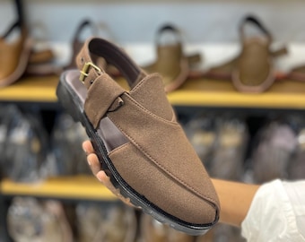 Cultural Handmade Peshawari Chappal, Men's Traditional Sandals, Gift for Him, Authentic Footwear