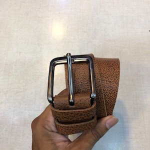 Leather Belt for Office Use, Handmade, Corporate Gifts, Men&#39;s Belt, Quality Material, Stylish Look