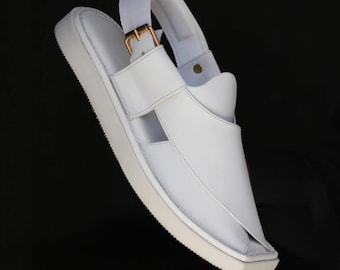 Handgefertigter Peschawori Chappal für Männer, Traditionelle Schuhe, Ethnische Sandalen, Pakistanischer Chappal, Bequeme Slip-Ons