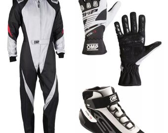 Go kart race suite cik/fia level with shoes gloves and with free gift