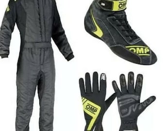 Tuta da gara Go Kart livello CIK/FIA con scarpe, guanti e omaggio