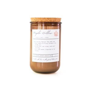 Maple Chai Candle: Cozy Cabin Scent, Coconut Apricot Wax
