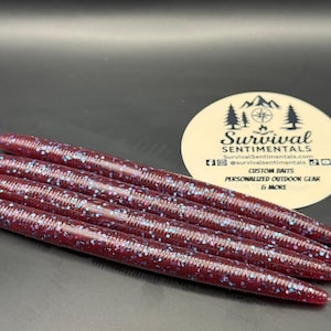 5&quot; Salted Stick Bait - Soft Plastic Bass Worms (8-Pack)