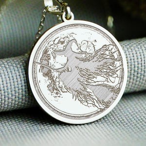 Flying Witch Necklace – Witch on Broom Pendant, Halloween Magic Jewelry, Mystical Moon Charm, Witchy Gift for Her