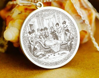 Aphrodite Greek Goddess Necklace • Sterling Silver Mythology Pendant