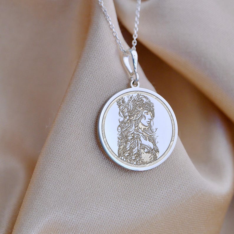 Warrior woman necklace symbolizing courage, strength, and feminine power. Inspired by shield maidens, goddesses, and mythic heroines. Ideal gift for strong women, feminists, and mythology lovers. This pendant celebrates resilience and bravery with bold elegance. Perfect as a birthday gift, empowerment charm, or symbolic talisman. Gift for her, warrior jewelry, mythic pendant, shield maiden necklace.