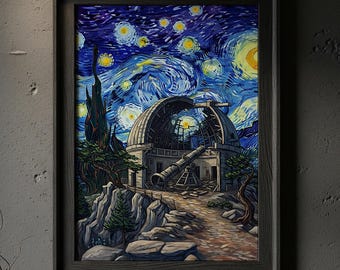 星月夜 - ヴィンセント・ヴァン・ゴッホの手描きの油絵の複製、糸杉と