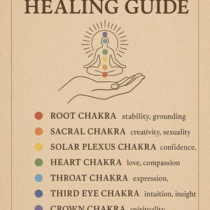 Chakra Healing Guide | Spiritual Energy Balancing, Meditation Workbook, Printable Chakra Alignment Journal