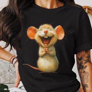 Happy Mouse Png, Cartoon Mouse Clipart, Smiling Mouse, Rodent Png, Funny Mouse, Sublimation Png, Digital Download