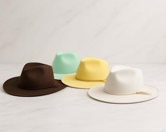 Wide Brim Faux Suede Cowboy Hat | Braided Belt, Unisex
