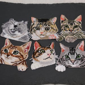 IRON ON POCKET Cat patches. Cat pocket patches, Iron on patch, Cat patch. cat decoration, cat embroidered patch.