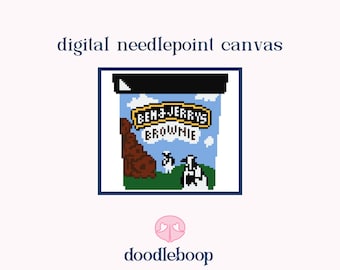 Ice Cream Pint | Digital Needlepoint Chart