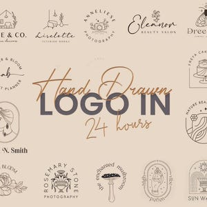 Custom Hand Drawn Business Logo Design: Unique Branding
