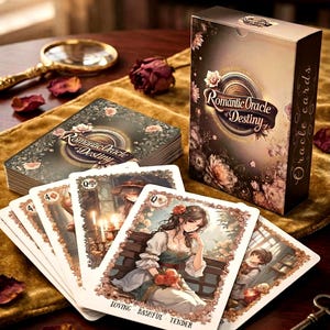 Romantic Oracle of Destiny – 54 Cards Manga Renaissance Oracle Deck (Multilingual)