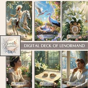 Author&#39;s Lenormand deck – Printable Oracle Deck for Divination, Printable Oracle Cards, Instant Download PDF, DIY