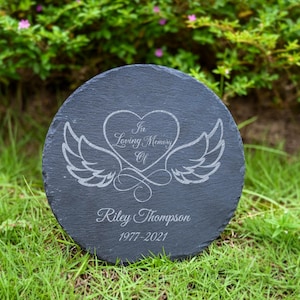 Personalized Memorial Stone, Custom Memorial Grave Marker, Grave Stone for Loved One, Garden Stone, Memorial Gift, Sympathy Gift for Loss