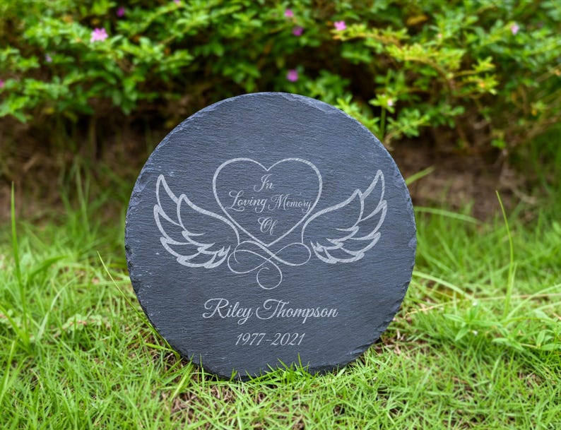 Engraved Memorial Stone, Custom Grave Marker, Sympathy Gift - Etsy