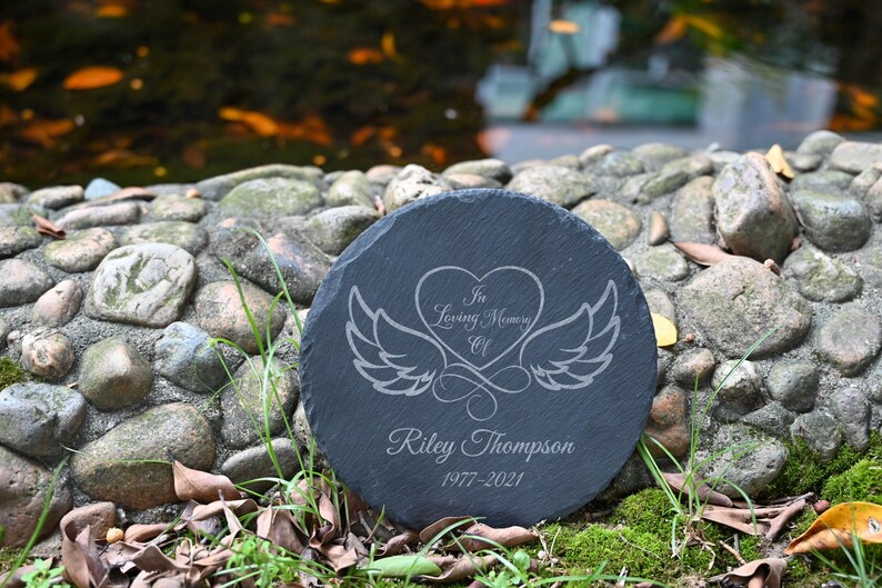 Engraved Memorial Stone, Custom Grave Marker, Sympathy Gift - Etsy