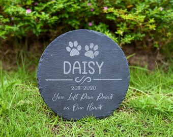 Custom Engraved Pet Memorial Garden Stone, Pet Memorial Stone, Personalized Dog Loss Tribute, Outdoor Pet Grave Marker, Pet Sympathy Gift
