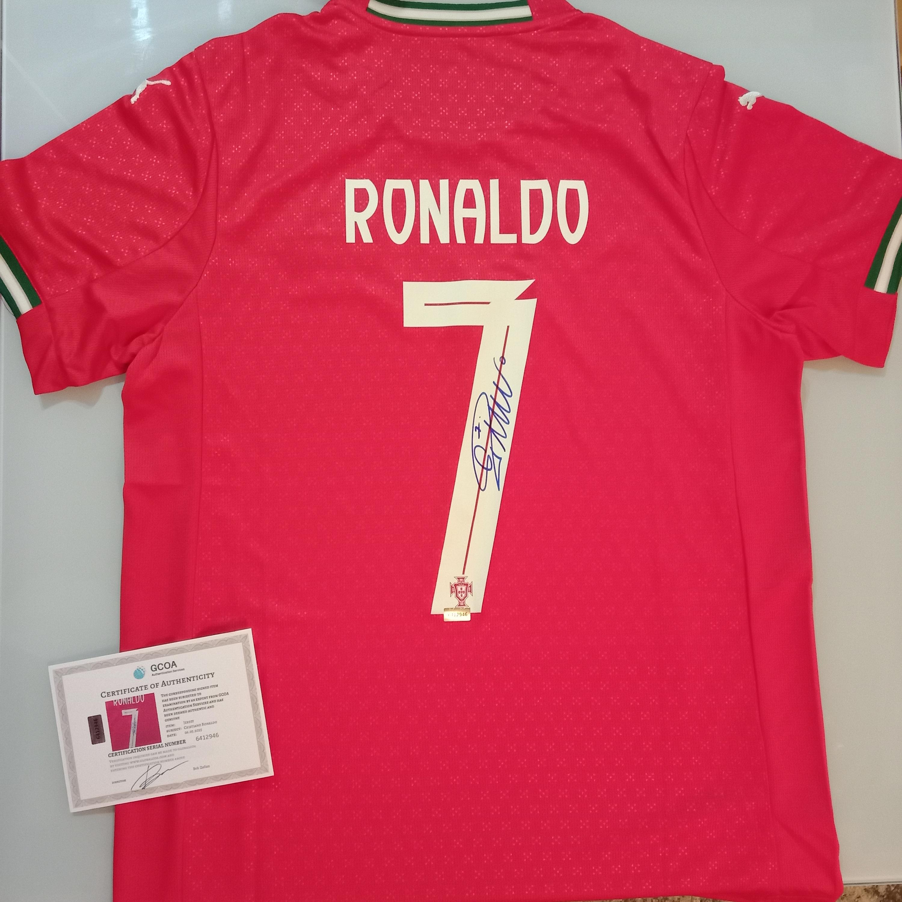 Cristiano Ronaldo CR7 Signed Portugal 2025 Jersey With COA - Etsy
