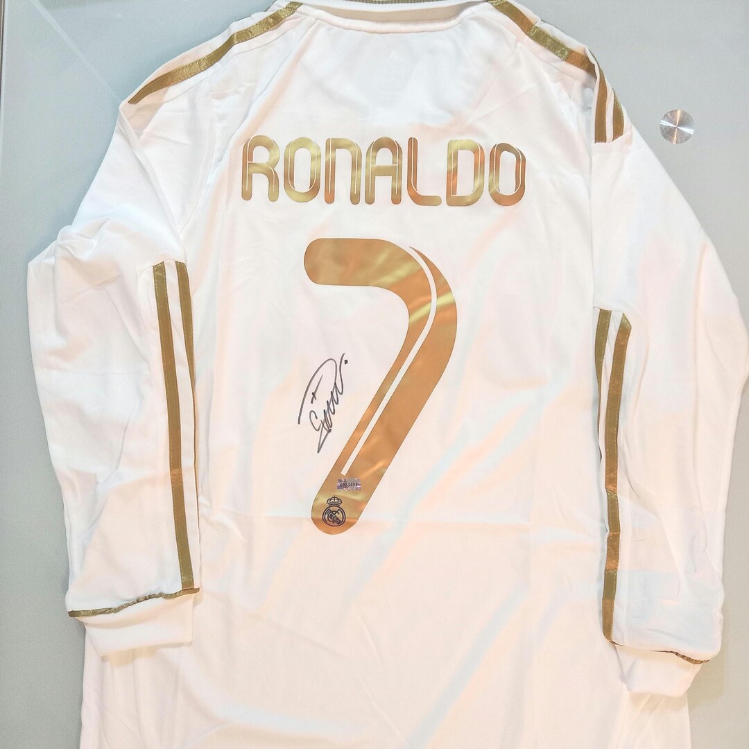 Cristiano Ronaldo CR7 Signed Real Madrid Jersey Long Sleeve With