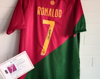 Cristiano Ronaldo Autographed Portugal Jersey With COA