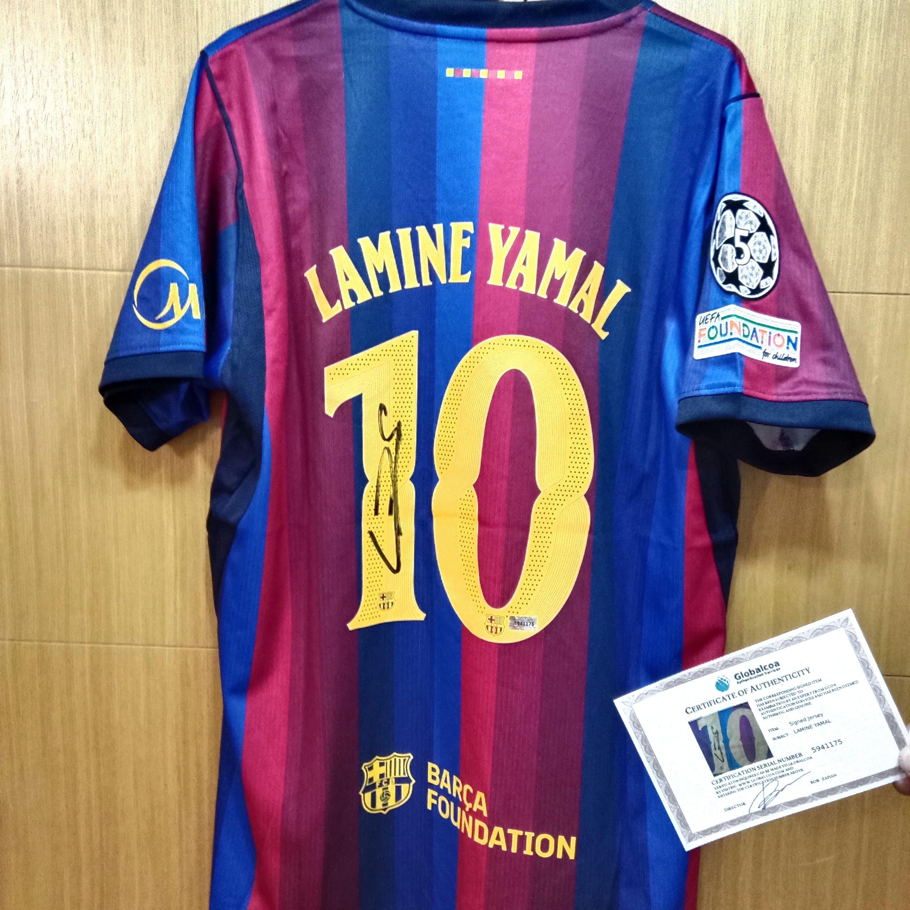 Lamine Yamal Signed Shirt - Etsy