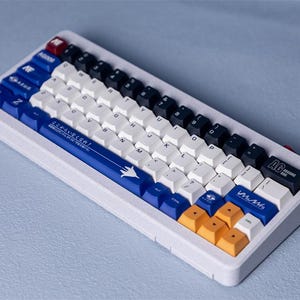 Zeta Gundam Keycap Set: PBT Dye-Sub Anime Keycaps for Mechanical Keyboard