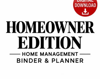 Map en planner voor huiseigenaren, Amerikaanse handleiding voor woningbeheer (digitale download)