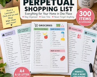 究極の永久ショッピングリスト｜300アイテム、16カテゴリー（PDFダウンロード）